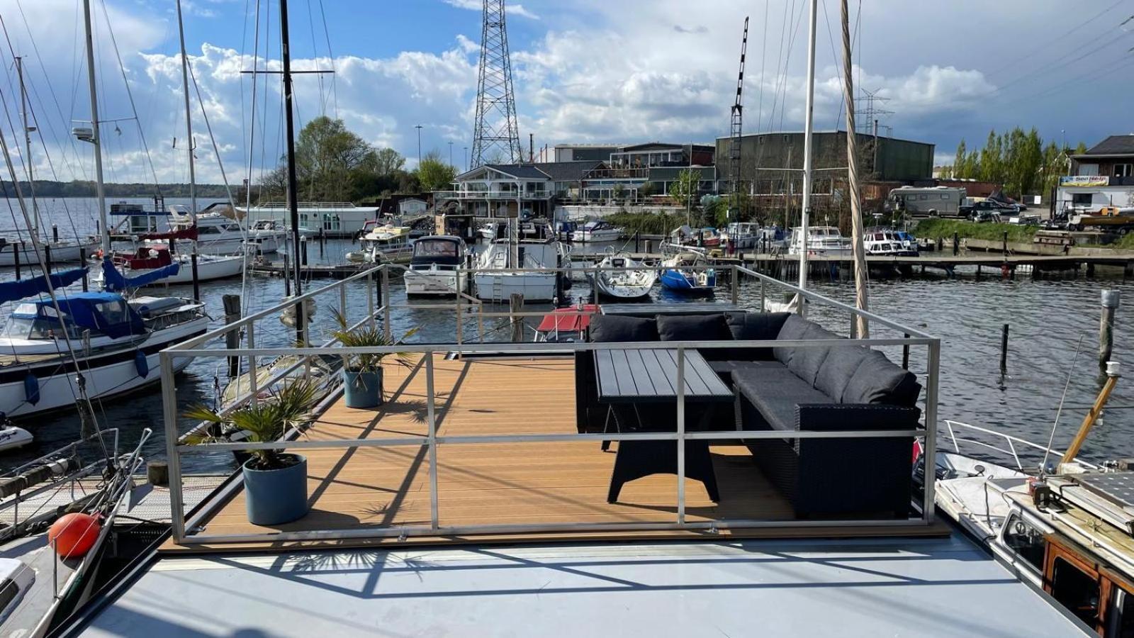 Premium Hausboot Blaue Lagune Lubeca Exterior foto